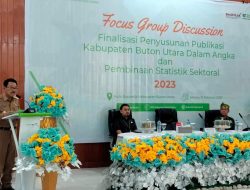 Bupati Butur Ridwan Zakariah, Secara Resmi Membuka FGD Finalisasi Penyusunan Publikasi Dalam Angka Dan Pembinaan Statistik Sektoral 2023