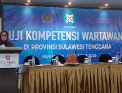 Buka Uji Kompetensi Wartawan di Sulawesi tenggara, Ketua Dewan Pers Ninik Rahayu: Jaga Martabat Profesi