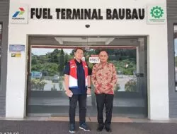 Antisipasi Stok BBM Menjelang Idul Fitri, Sekda Butur Sambangi PT Pertamina BBM Baubau