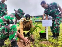 Kodim 1429/Butur Gelar Penanaman Pohon Buah di RTH Mina-Minanga Kulisusu
