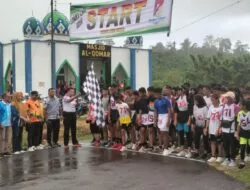 Meriahkan HUT Ke-17, Wakil Bupati Butur Lepas Peserta Lomba Lari Maraton