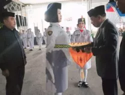 Bupati Butur Kukuhkan 71 Anggota Paskibraka HUT RI ke 79