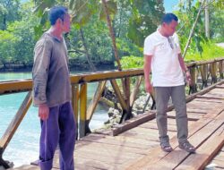 Wakil Bupati Butur Rahman, Tinjau Progres Rehabilitasi Jembatan Kabundo-bundo