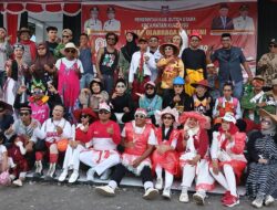 Semangat Kemerdekaan, Gerak jalan Heboh Barisan Lorong Centas Ceria Bangkudu di Penuhi Gelak Tawa