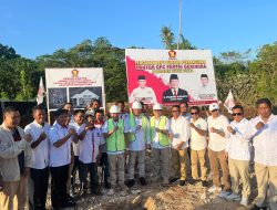 Letakan Batu Pertama Pembangunan Kantor DPC Gerindra Butur, Ketum DPD Gerindra Sultra Andi Ady Aksar: Ini Semangat Baru