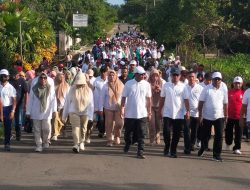 Peringati Hari Amal Bhakti Ke 80, Bupati Buton Utara Lepas Jalan Sehat Kerukunan