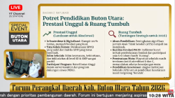 Forum Perangkat Daerah, Kadis Pendidikan, Nurtin Paparkan  Potret Pendidikan  Buton Utara